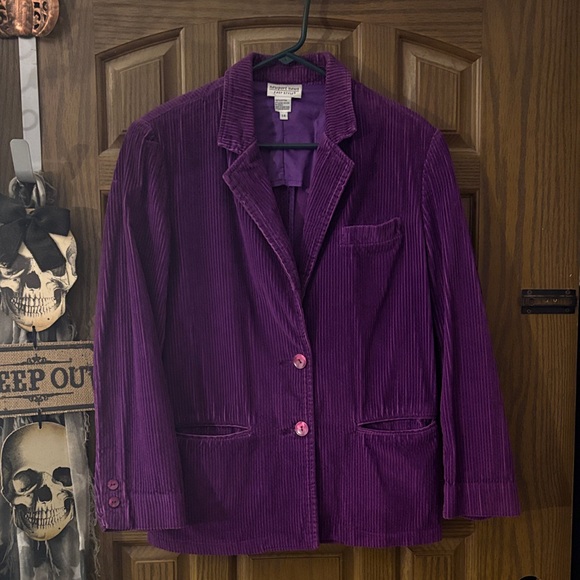Newport News Jackets & Blazers - 🔥Vintage🔥Rich Purple Corduroy Blazer
